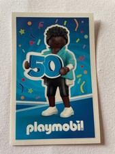 Playmobil Promo Aufkleber 50 Jahre Motiv: schwarzer Mann NEU