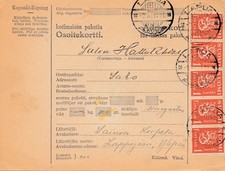 Finnland: 1931: Paketkarte