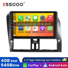 4+64GB Für Volvo XC60 2014-2017 Carplay Android 15 Autoradio Navi GPS Navi BT FM