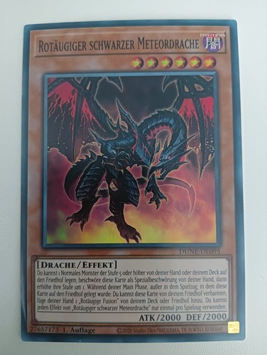 Rotäugiger schwarzer - yu-gi-oh,