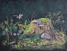 Waldlibelle Natur Gemälde