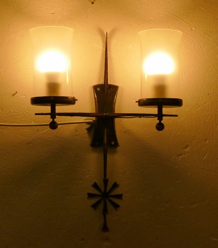 Wandlampe geschmiedet eisen - wandlampe,geschmiedet,,