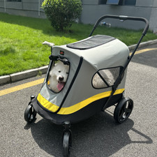 Hundebuggy mit Regenschutz Hundewagen faltbar Hundetrolley bis 50 KG Hunde GLS