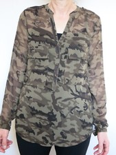 Bluse von Zara Militarystil