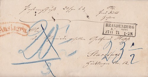 Preussen brief auslage - brief, r3