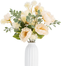 2 Blumensträuße Kunstblumen Künstliche Pflanzen Blumen Deko Seidenblumen Hortens