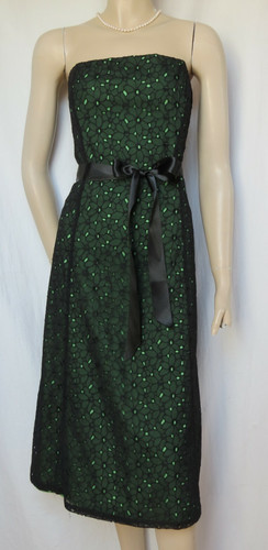 Kleid schwarz blumen - 38,