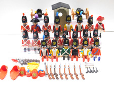 Playmobil 22x Soldat Garde Tschakko Rotrock 7675 Engländer Wache Waffen Set 79