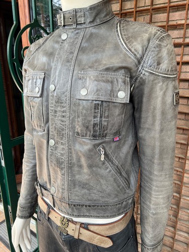 Belstaff leder blouson jacke - belstaff,