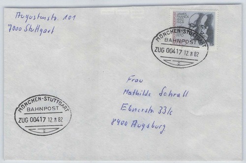 Bund bahnpost brief - bahnpost,