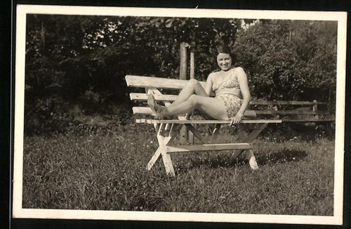 Fotografie brünette bikini - brünette, im