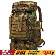 80L Liter Camping-Wanderrucksack, Großer Survival-Jagdrucksack Herren, Wasse