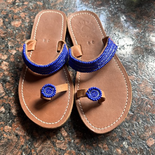 Flip flop damen leder perlen - flip,