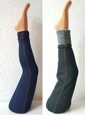 Winterleggings-Jeans-Optik