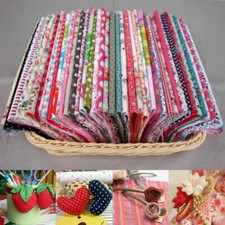 100x Stoffreste Bunt Baumwolle Paket Stoffpaket Patchworkpaket DIY Zubehör XX^