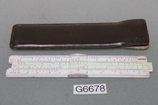 Alter kleiner Rechenschieber "Nestler Rietz"  mit Lederetui (G6678-R66)
