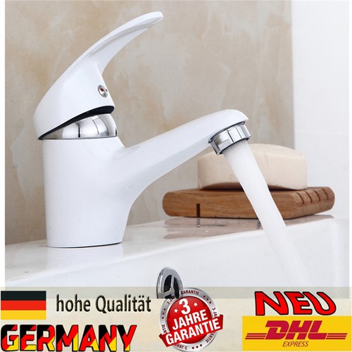 Weiß waschtischarmatur - weiß,