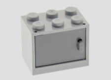 1 x LEGO® 4536 City,Schrank&Tür in  neuhellgrau/dunkelgrau 2x3x2