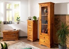 Vitrine Akazie schmal hoch