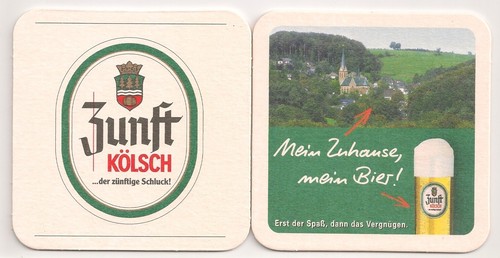 Zunft kölsch bierdeckel - zunft,