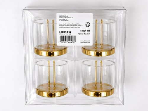 Glorex kerzenhalter gold - kerzenhalter, 4