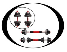 CCLIFE - Hanteln Set 2er Kurzhanteln Langhanteln verstellbar Hantelset 20KG Neu