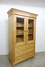 Antiker Küchenschrank Schrank Vitrineschrank aus Weichholz um 1900