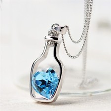 Halskette flasche herz - halskette,