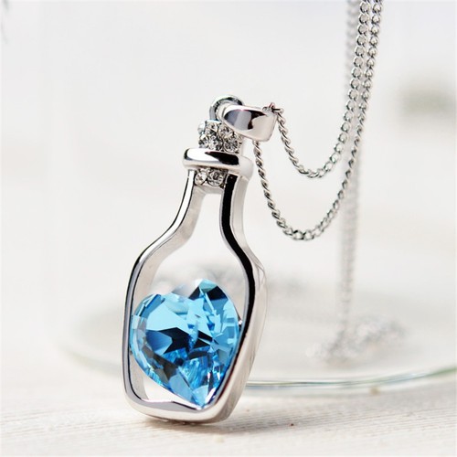 Halskette flasche herz - halskette,