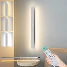 ZTWLEED Dimmbare LED Wandleuchte mit Fernbedienung 80cm 3000-6000K Weiß
