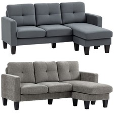 Ecksofa Couch mit Umkehrbar Chaiselongue Sofa L Form