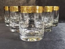 Ichendorfer Glashütte Athena Ätzgoldkante  6 x Schnaps -, Likörglas  6,5 cm 508