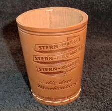 WÜRFELBECHER Reklame Essener Aktien-Brauerei Carl Funke STERN-PILS -MALZ um 1955