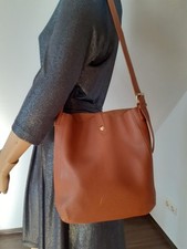 Designer Damen Handtasche by Lamarthe cognacfarben, neu