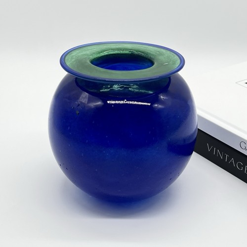Signierte design glas vase - glas, •