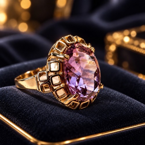 Vintage 333 gold ring mit - vintage,