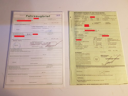 Fahrzeugbrief kfz brief 1979 - fahrzeugbrief,