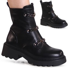 Damen Plateau Stiefeletten