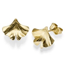 Paar Ohrstecker Gingkoblatt