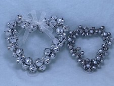 2 X Schellenkranz Herz Glöckchen Vintage Massiv 