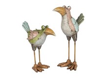 2er Set Dekofiguren Vogel