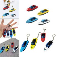 4 Stück Mini-Motorboot-Modell, Desktop-Boot-Ornament für Kleinkinder im