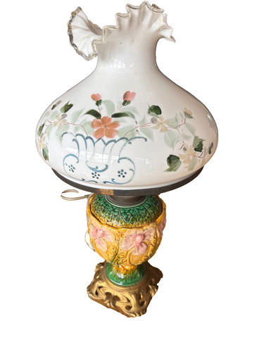 Antike tischlampe porzellan - antike,