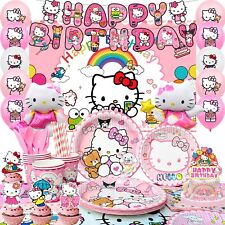 Hello Kitty Kindergeburtstag Party Kiderparty Geburtstag Deko Party Supplies