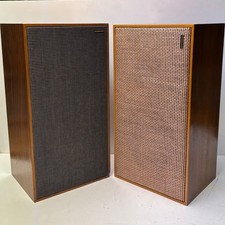 Paar Lautsprecher GOODMANS Superten Nußbaum - Echtholz um 1970 - geprüft