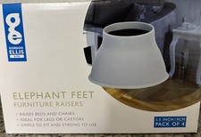 4er Möbelerhöhung Set Rund Möbel Sofa Bett Fuß Erhöhung Anti-Rutsch 9cm