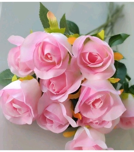 Künstliche rosen weiß - weiß, rosa