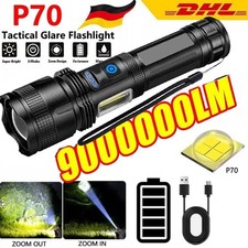 100000 Lumen Taschenlampe COB LED USB 5000 Meter Taktisches Fackel Arbeitslicht