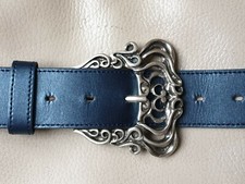 ♥ umjuBELT Halbschließe Fire silber Gürtelschnalle Buckle 7x8cm K02381