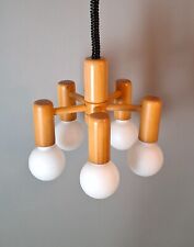 Alte Temde Pendellampe Leuchter Danish Design Holz Vintage 70er